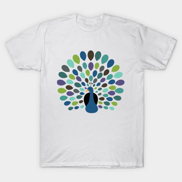 Peacock Time T-Shirt by AndyWestface